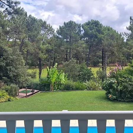Willa Villa 4 Chambres Avec Piscine Chauffee Vue Golf Entre Ocean & Lac Plage A 5 Min Lacanau