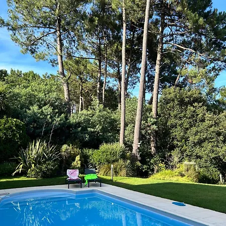 Villa 4 Chambres Avec Piscine Chauffee Vue Golf Entre Ocean & Lac Plage A 5 Min Lacanau