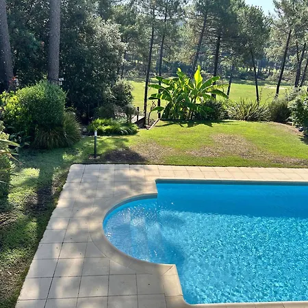 Villa Luxe Piscine Chauffee, 4 Chambres, Surplombant Le Golf Entre Ocean & Lac Plage A 5 Min * Lacanau