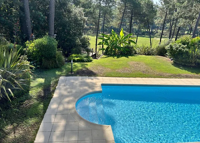Villa Luxe Piscine Chauffee, 4 Chambres, Surplombant Le Golf Entre Ocean & Lac Plage A 5 Min * Lacanau